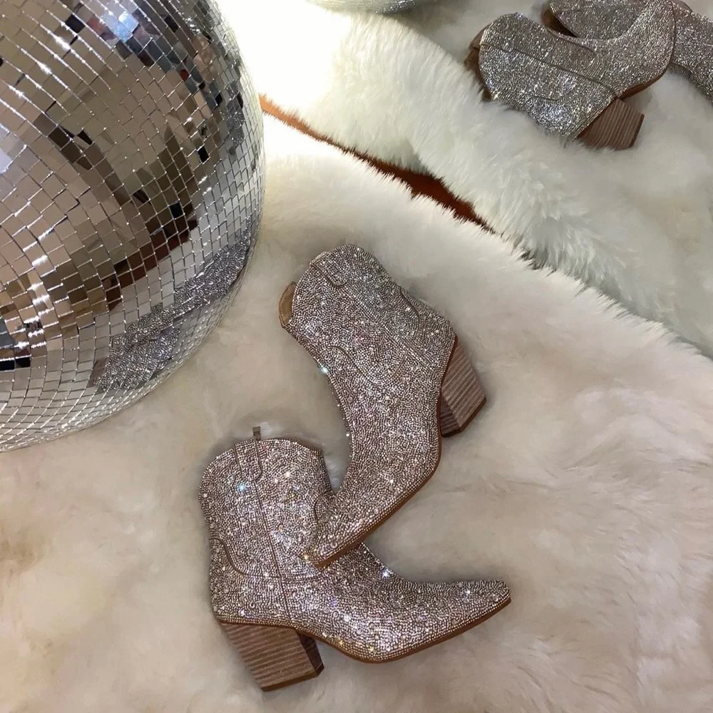 Rhinestone Cowboy Booties